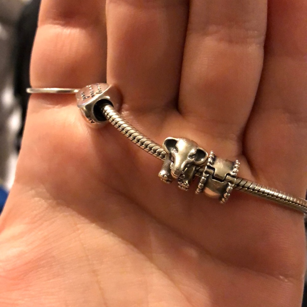 Elephant pandora charm